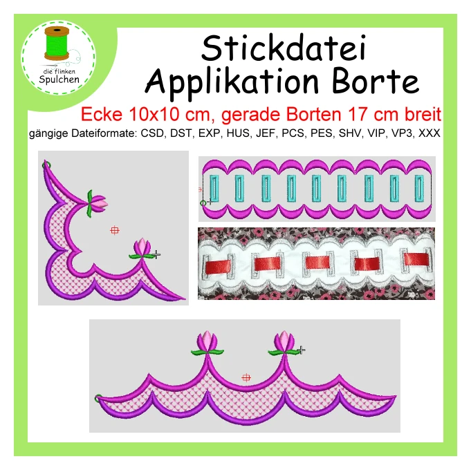 Stickdatei Vollstick Borte