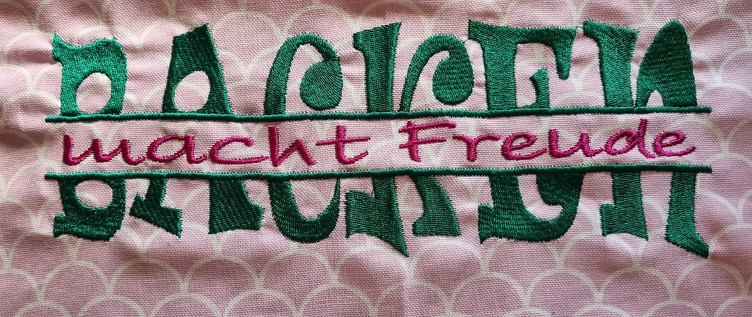 Stickdatei geteilte Wörter allgemeine Wörter