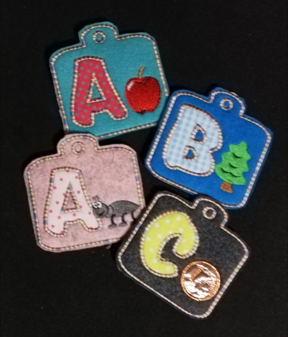 Stickdatei ITH Lernkarten ABC