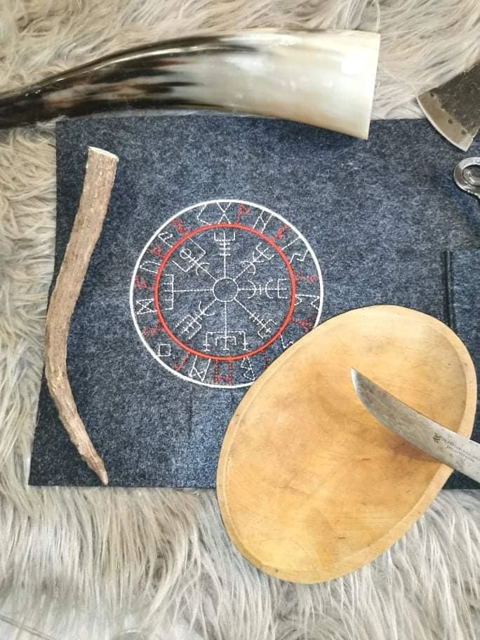 Stickdatei Wikinger Symbole Vegvisir