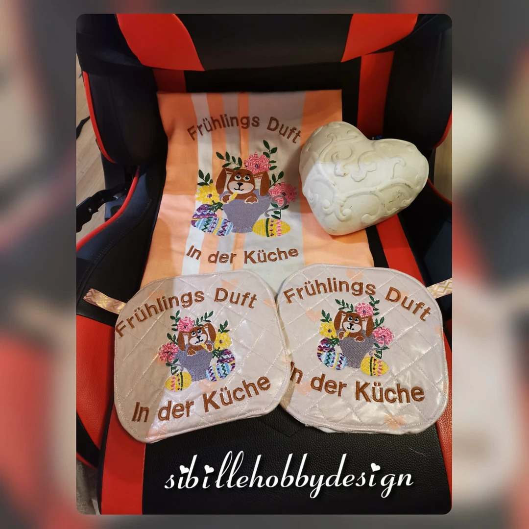 Stickdatei Vollstick Hase in Tasse