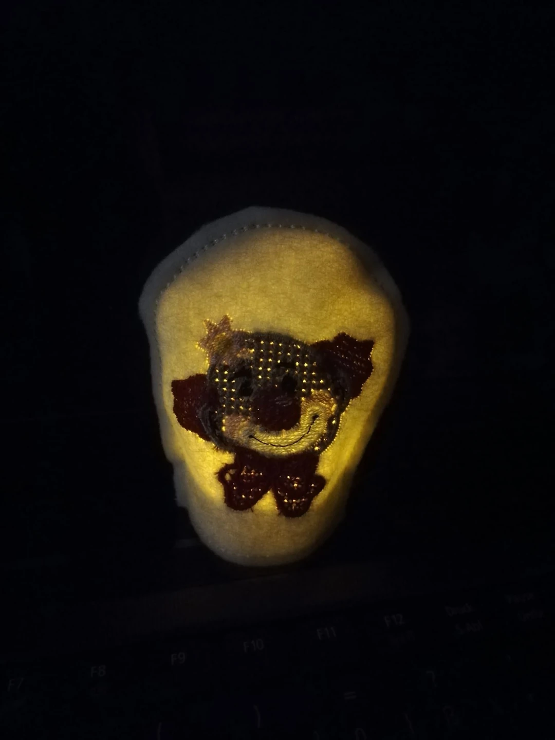 Stickdatei ITH LED Teelicht Cover Karneval / Fasching