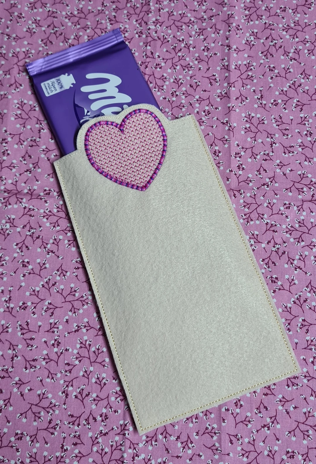 Stickdatei ITH Schokohüllen mit Motiven
