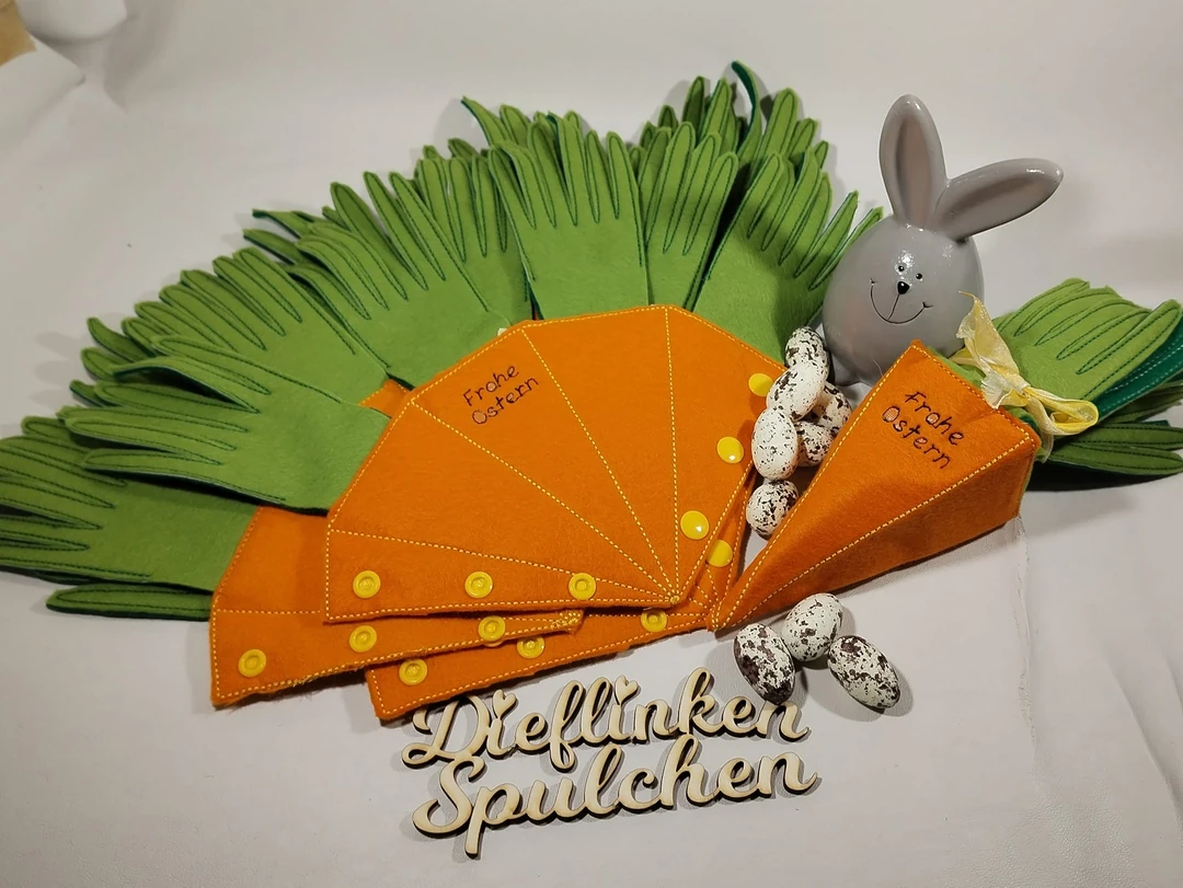 Stickdatei ITH Möhre Geschenketasche / Tüte