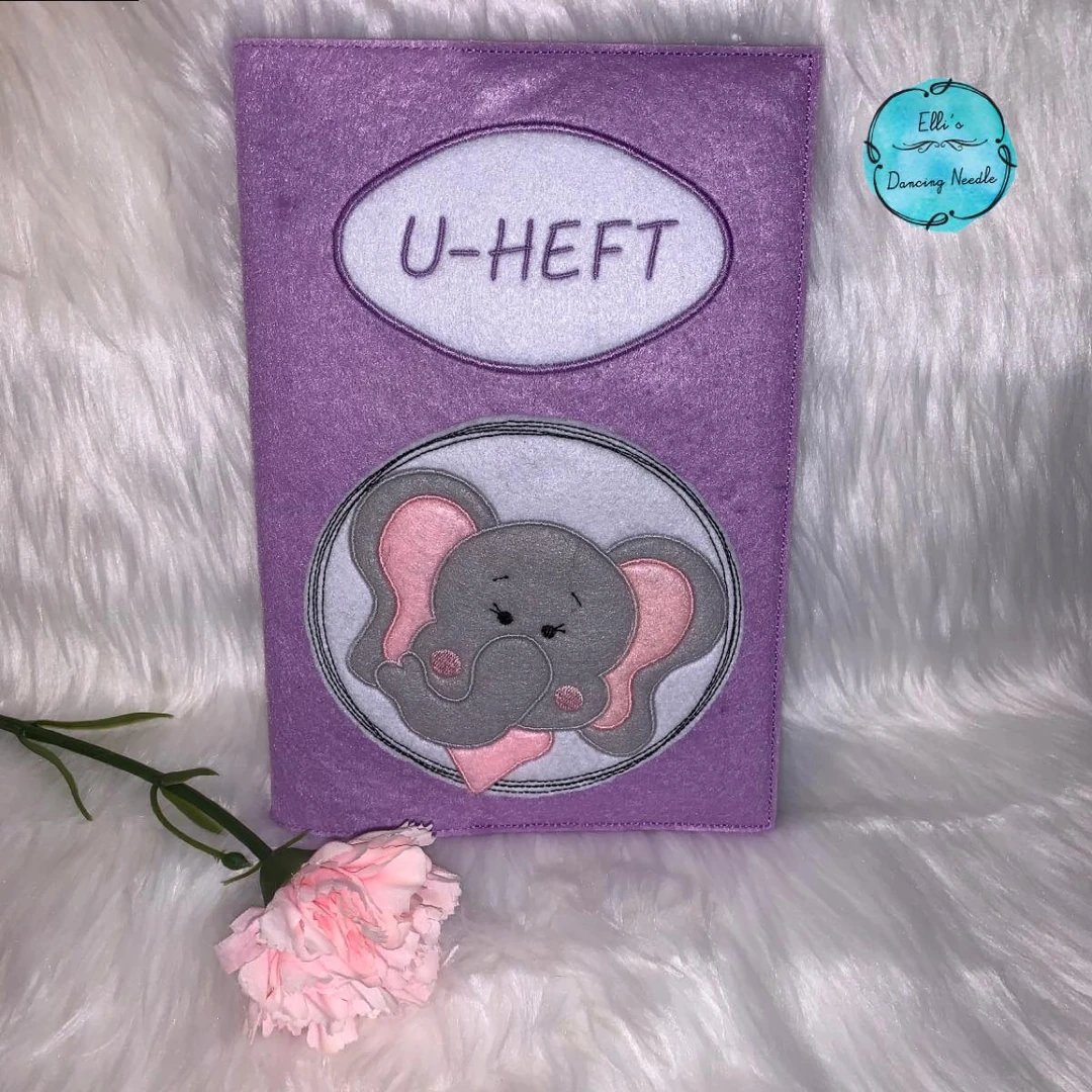 Stickdatei ITH U-Heft Einband für Filz