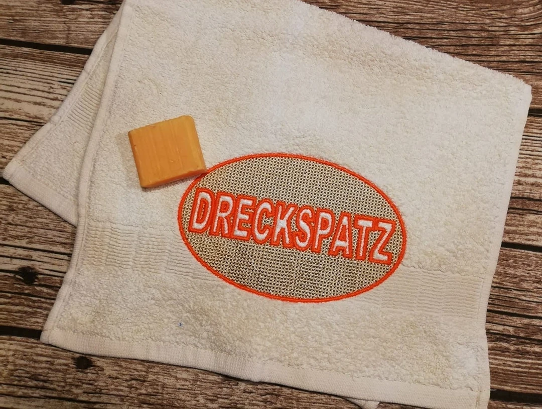 Stickdatei Schriften für Handtücher 2