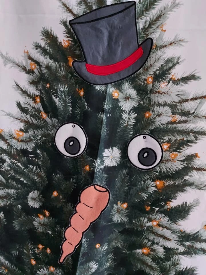 Stickdatei  ITH / Appli Schneemann Emil
