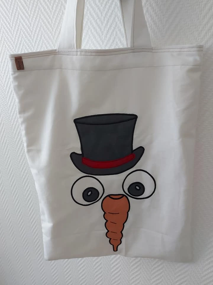 Stickdatei  ITH / Appli Schneemann Emil