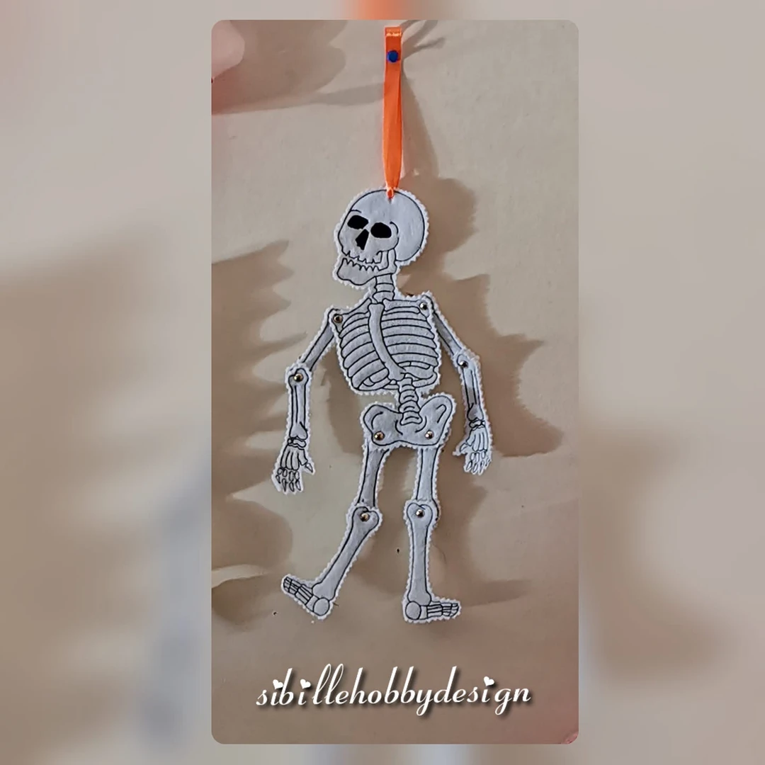 Stickdatei ITH Skelett