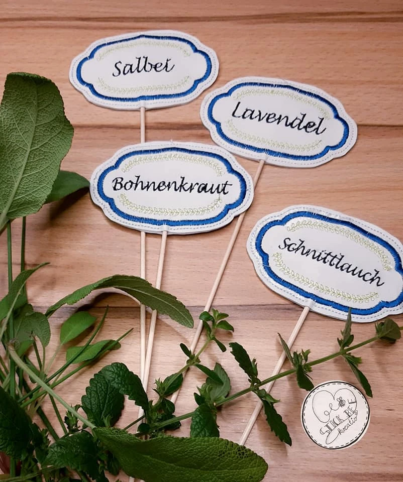 Stickdatei ITH Garten - Kräuter - Stecker