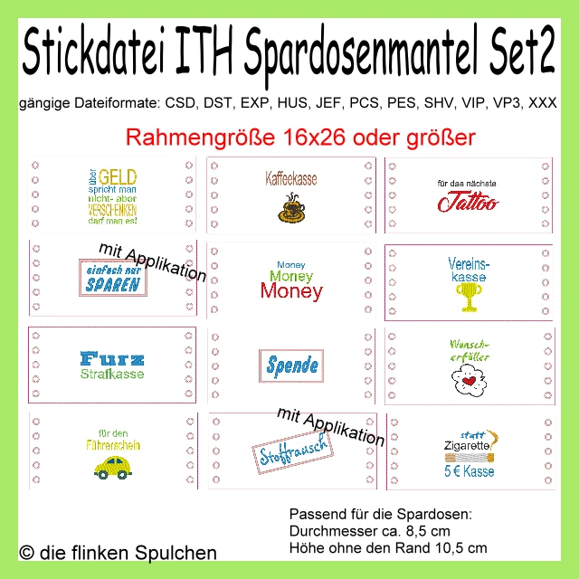 Stickdatei ITH Spardosen Mantel 2