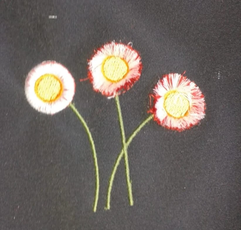 Stickdatei Fransenblume