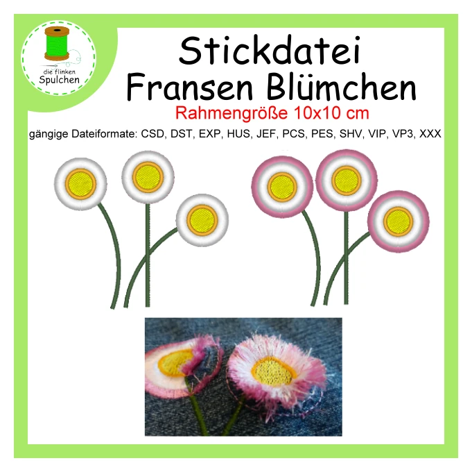 Stickdatei Fransenblume