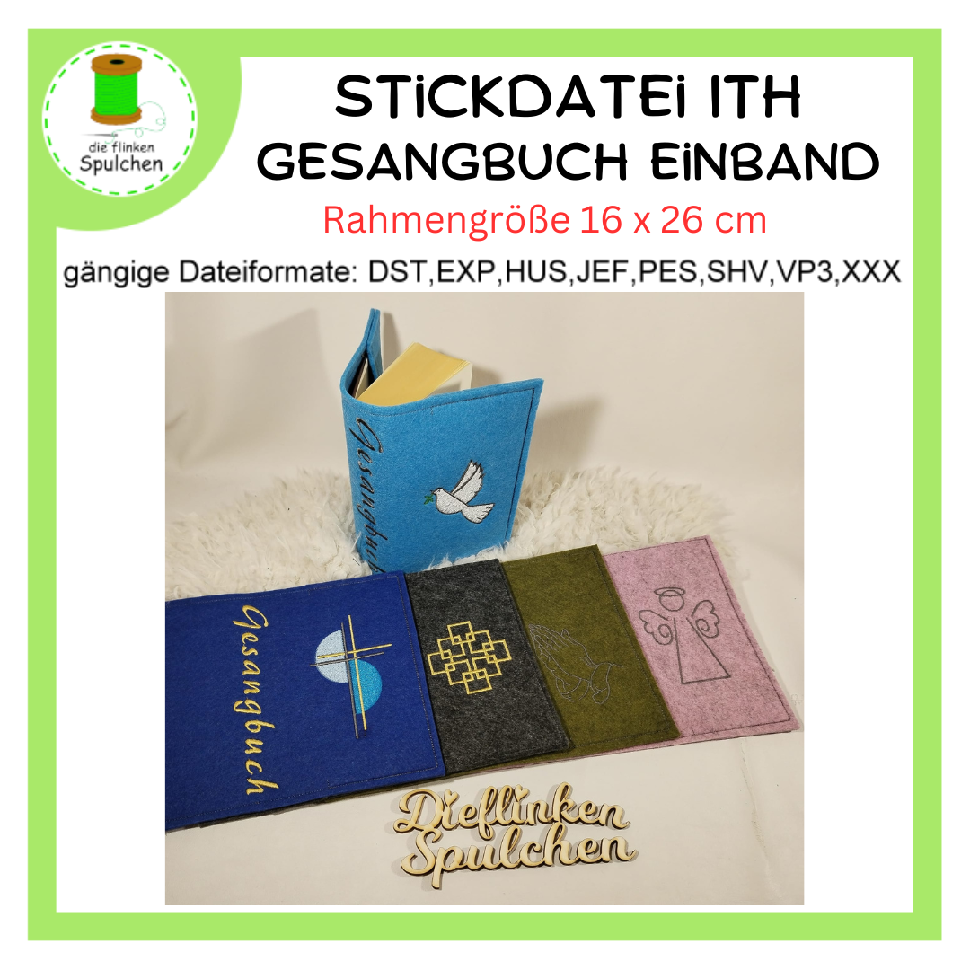 Stickdatei ITH Gesangbuch Einband