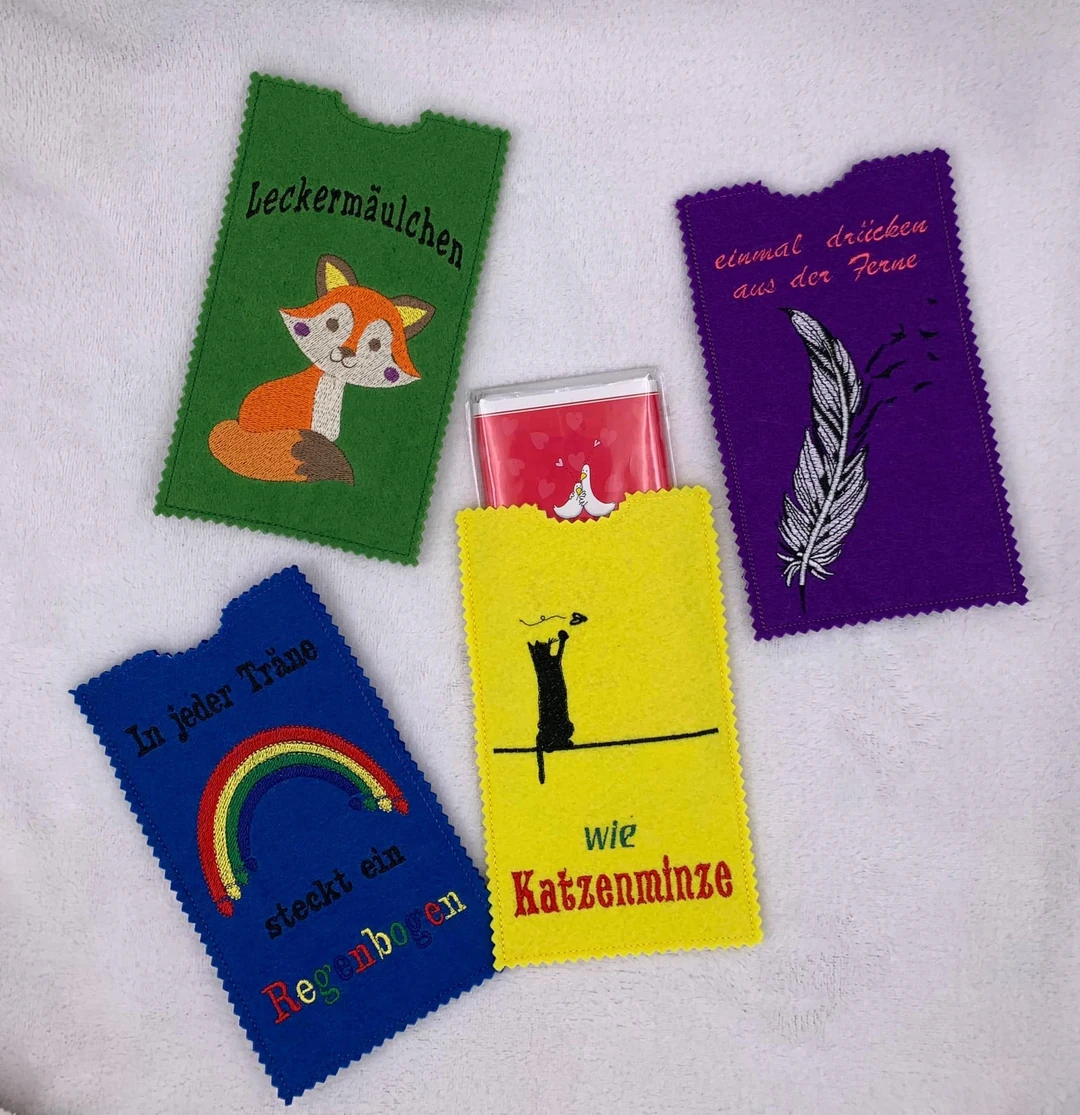 Stickdatei ITH Schokoverpackung