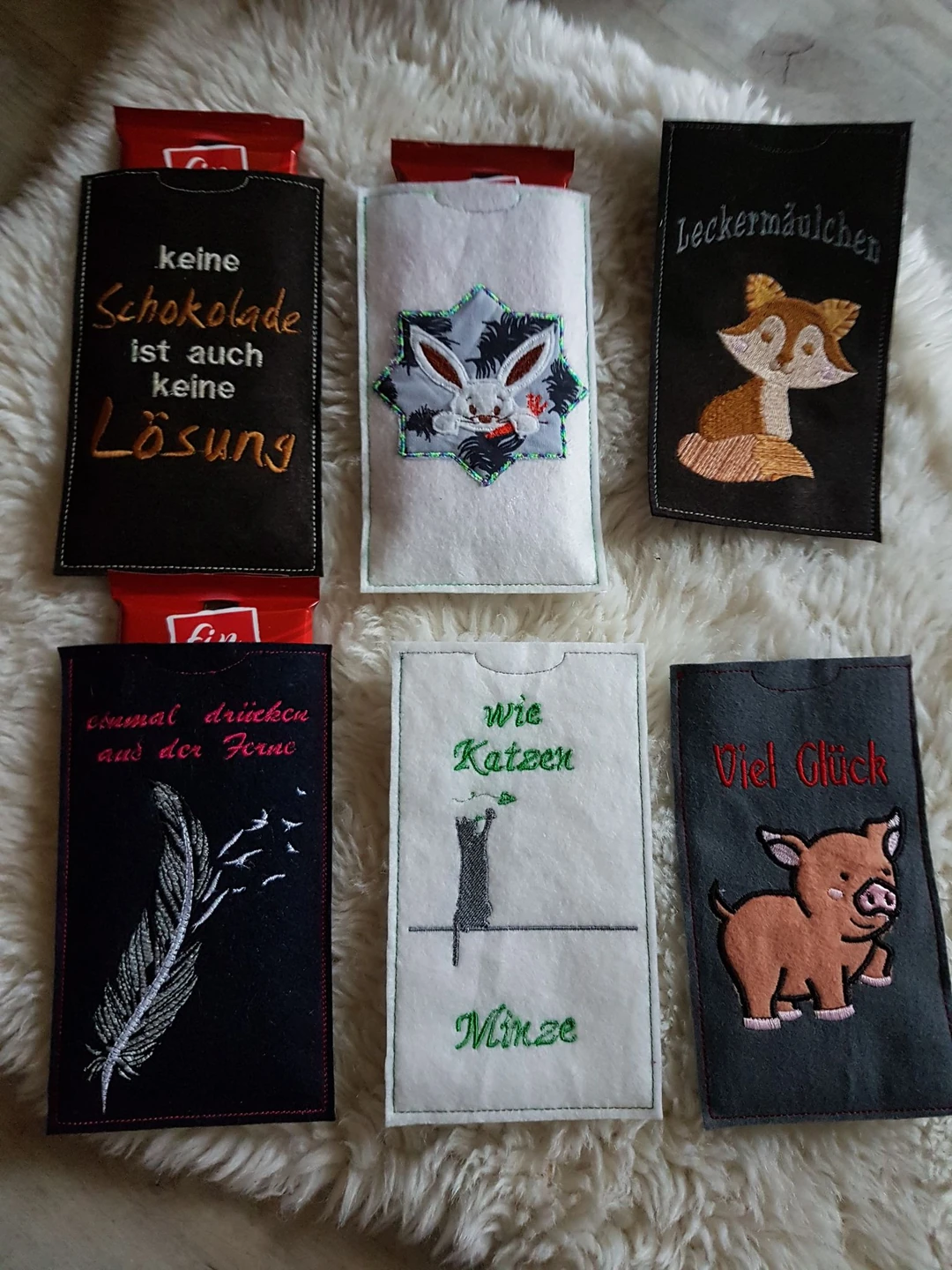 Stickdatei ITH Schokoverpackung