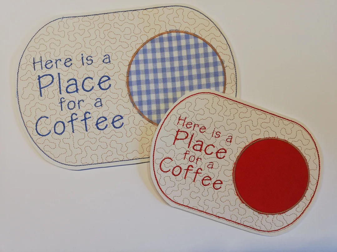 Stickdatei ITH MugRug Kaffee