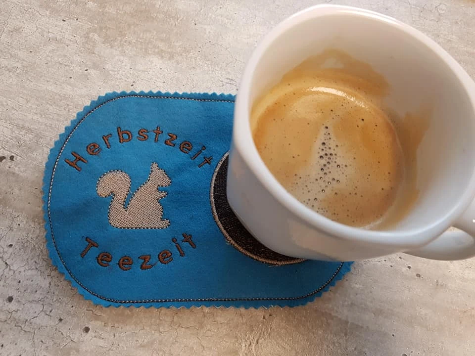 Stickdatei ITH MugRug Kaffee