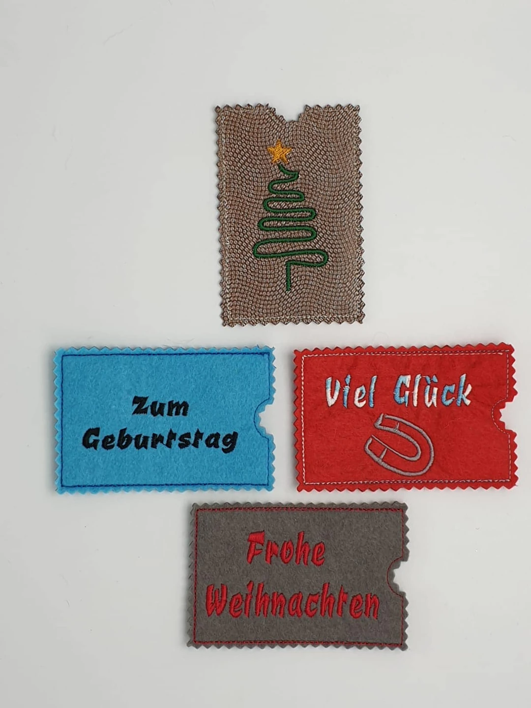 Stickdatei ITH Geld oder Gutscheinkarten Hülle