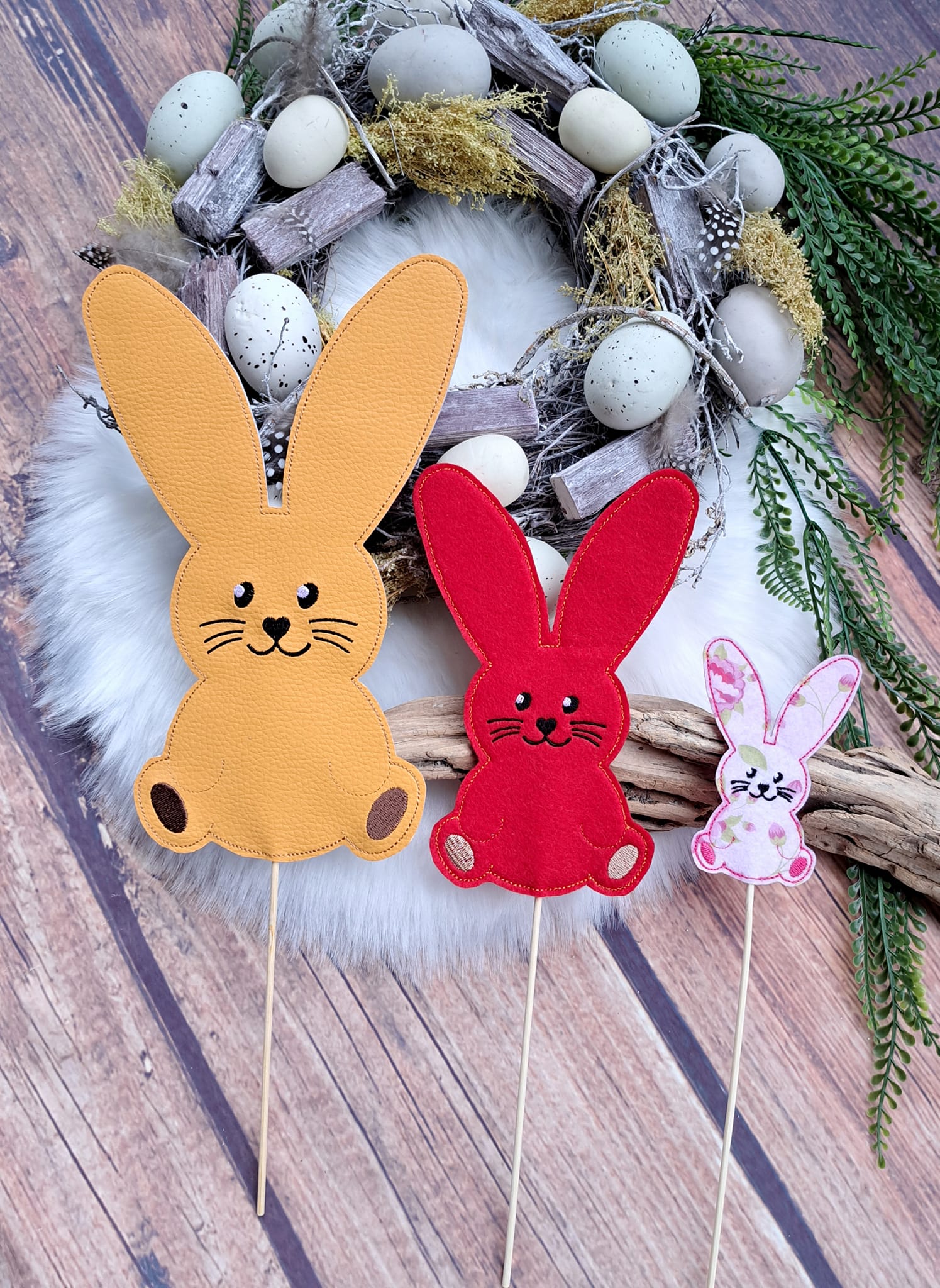 Stickdatei ITH Osterhase Stecker
