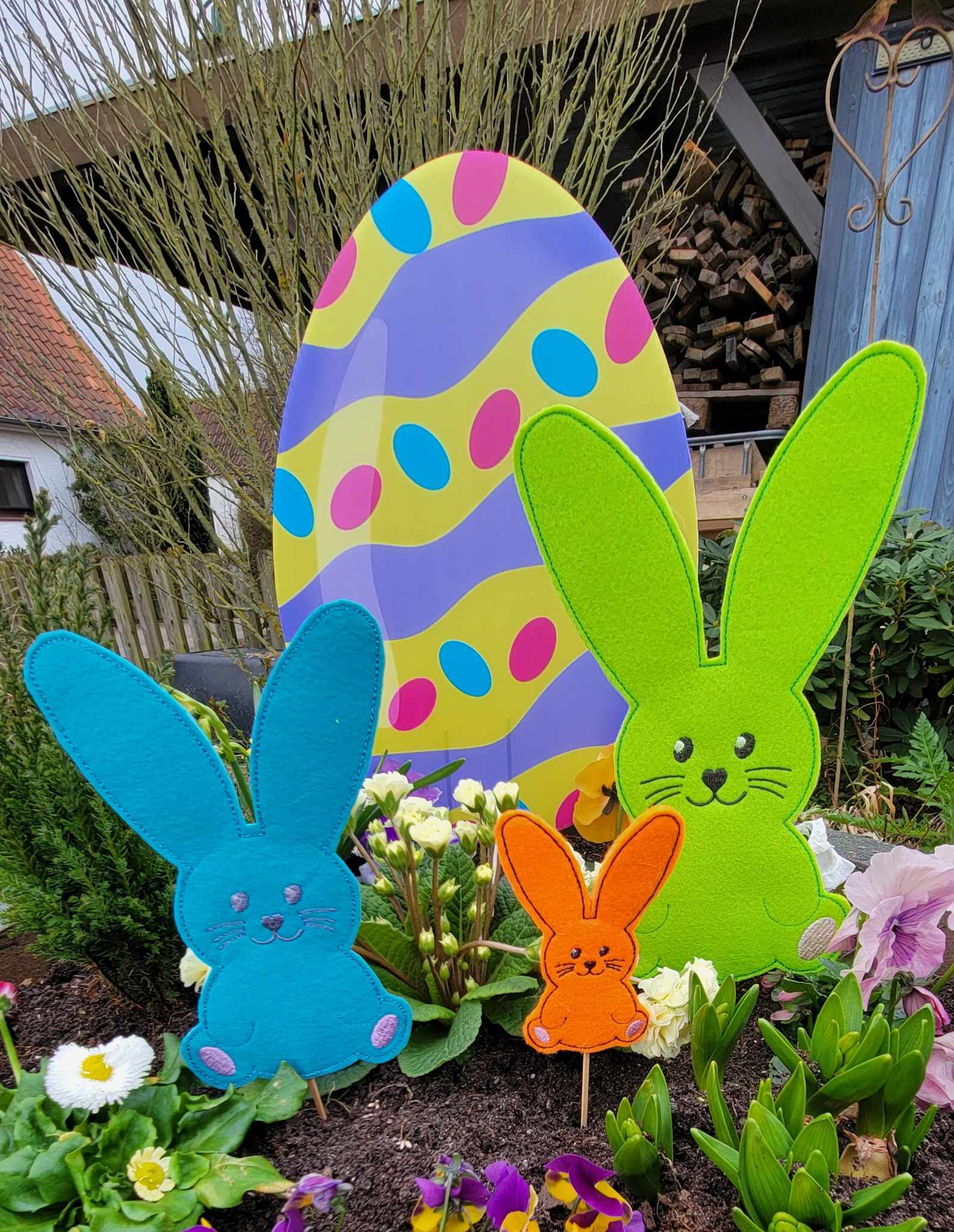 Stickdatei ITH Osterhase Stecker