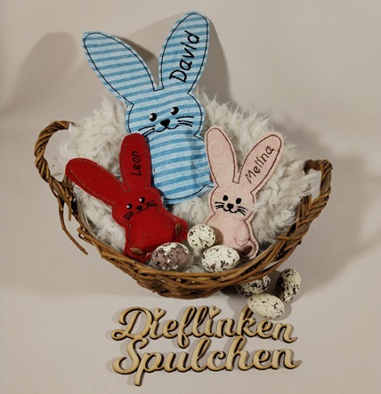 Stickdatei ITH Osterhase mit gefüllten Bauch