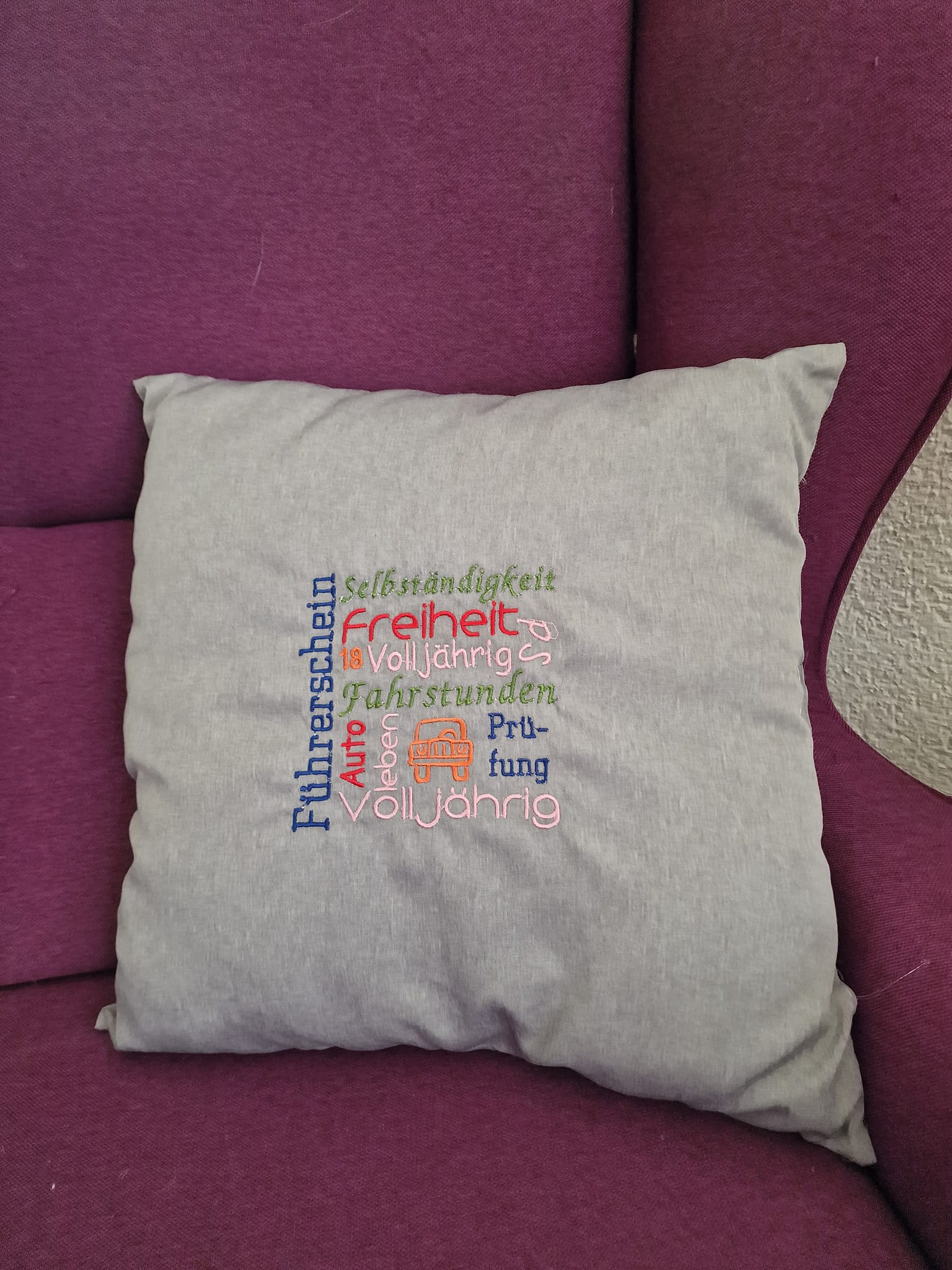 Stickdatei Spruch Mosaik Wörter