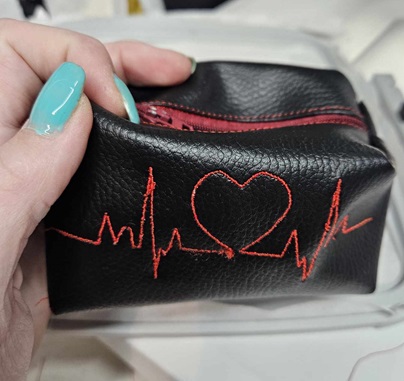 Stickdatei ITH viereckige Tasche