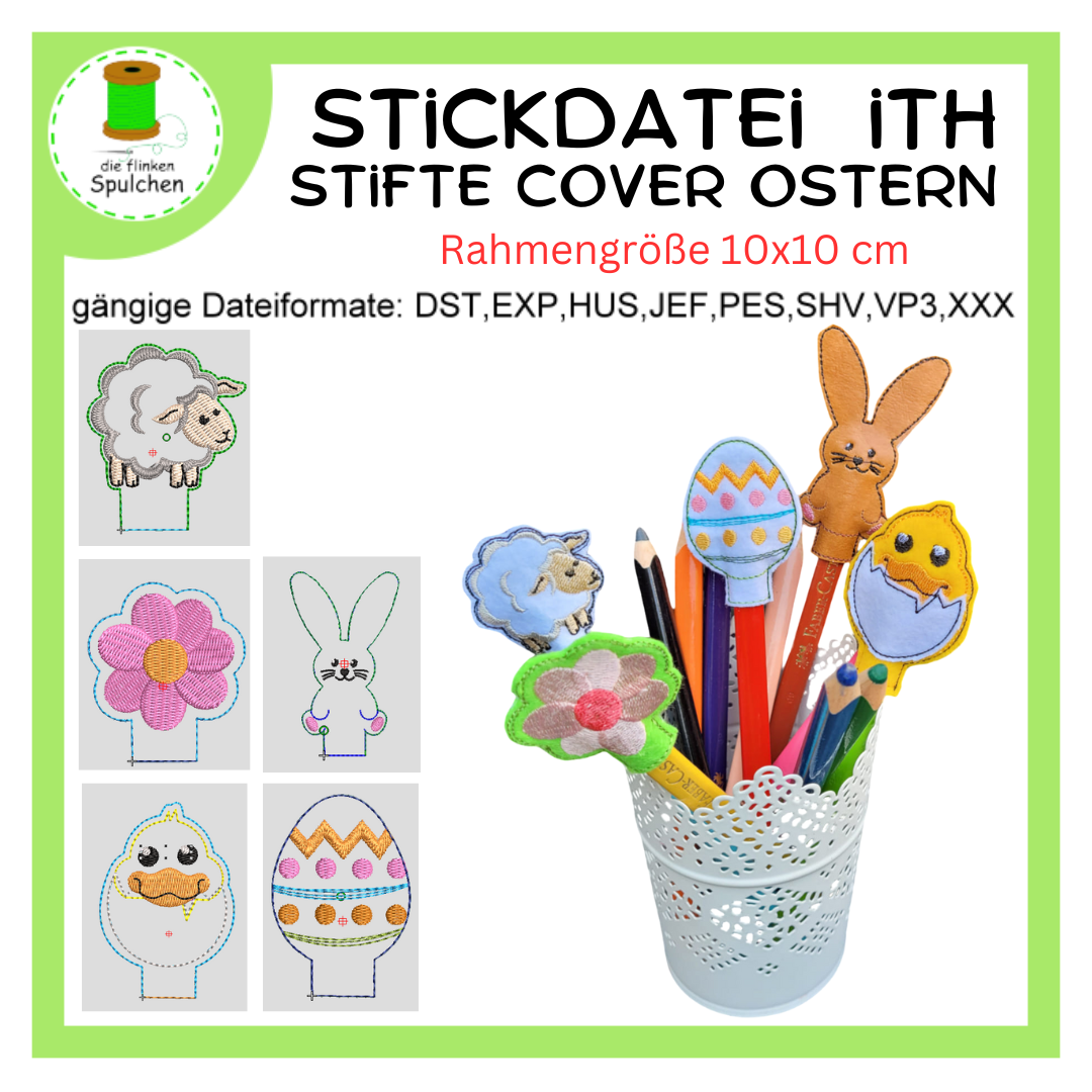 Stickdatei ITH Stifte Topper Oster Motive