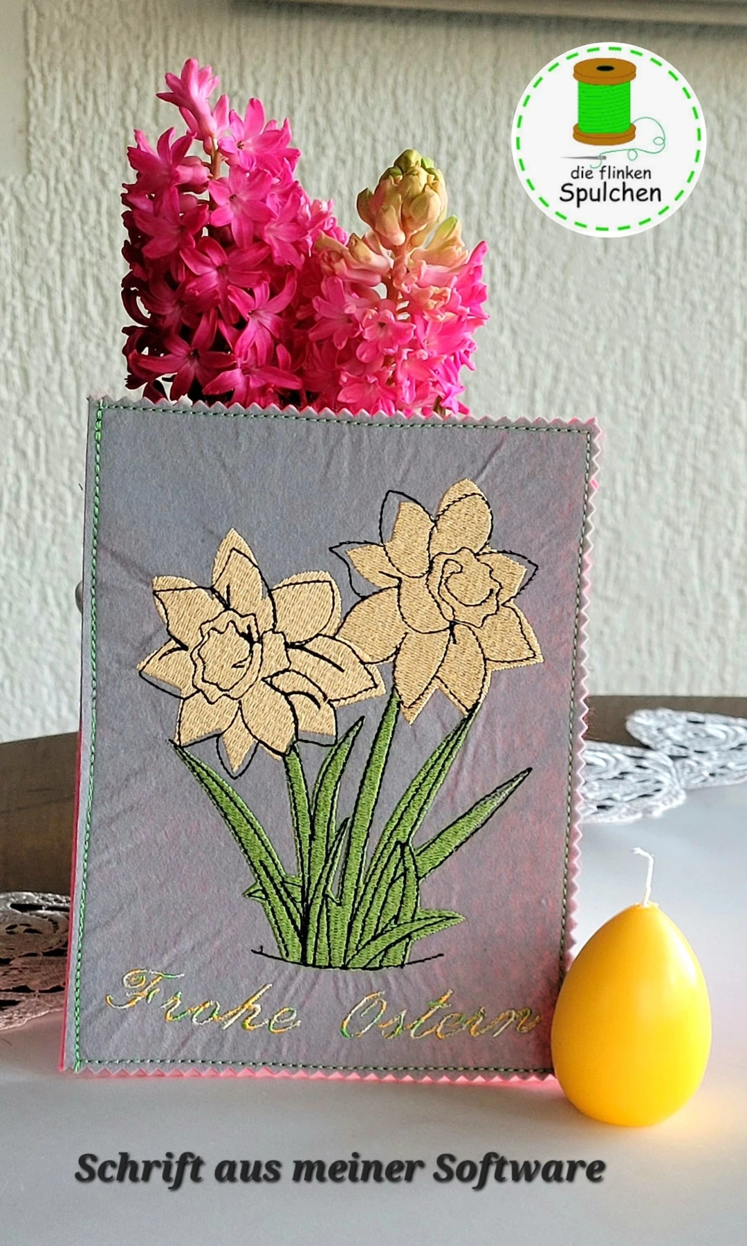 Stickdatei Vollstick Osterglocke