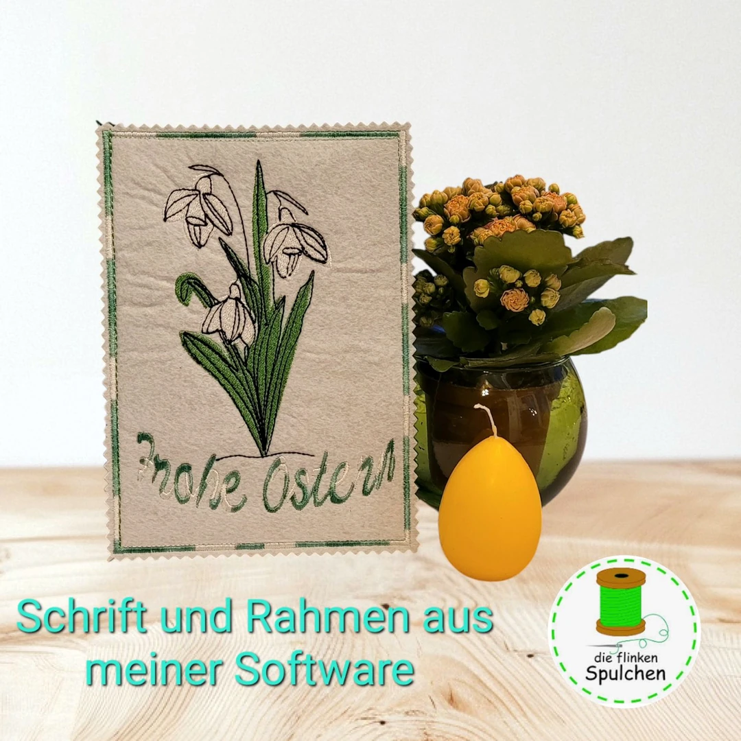 Stickdatei Vollstick Schneeglöckchen