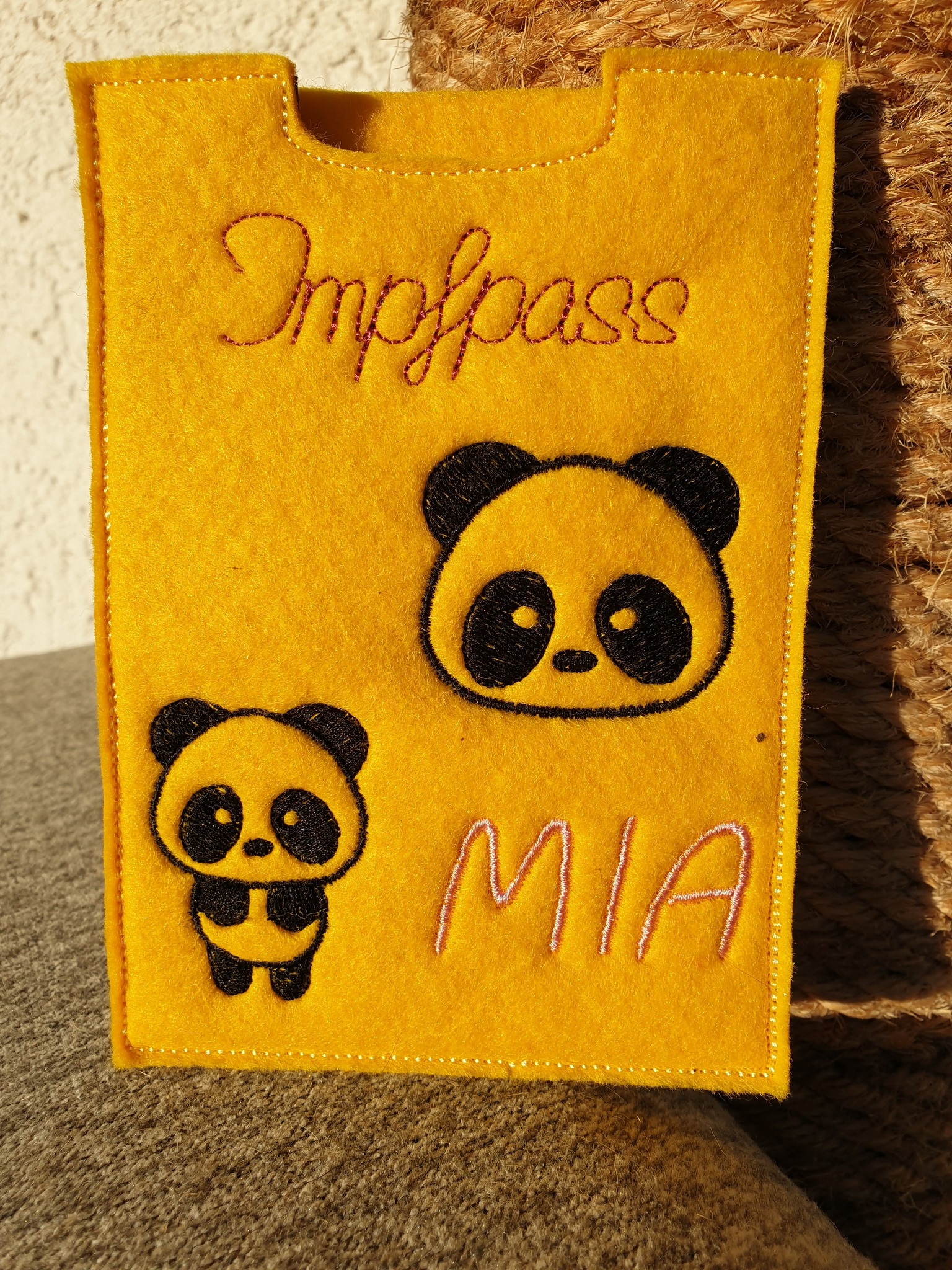 Stickdatei Vollstick Minimotive Panda