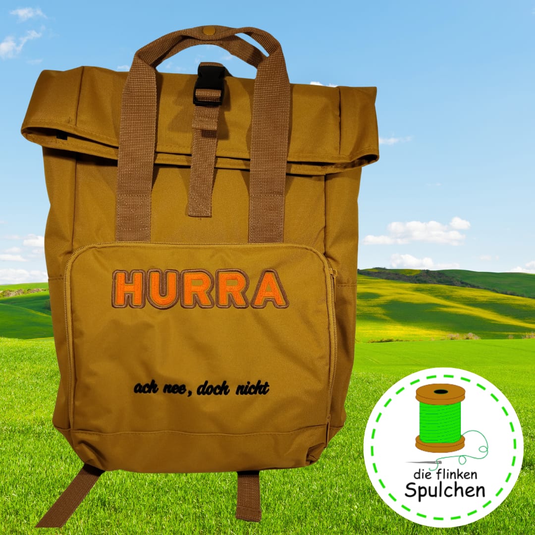Stickdatei Schrift "Hurra"