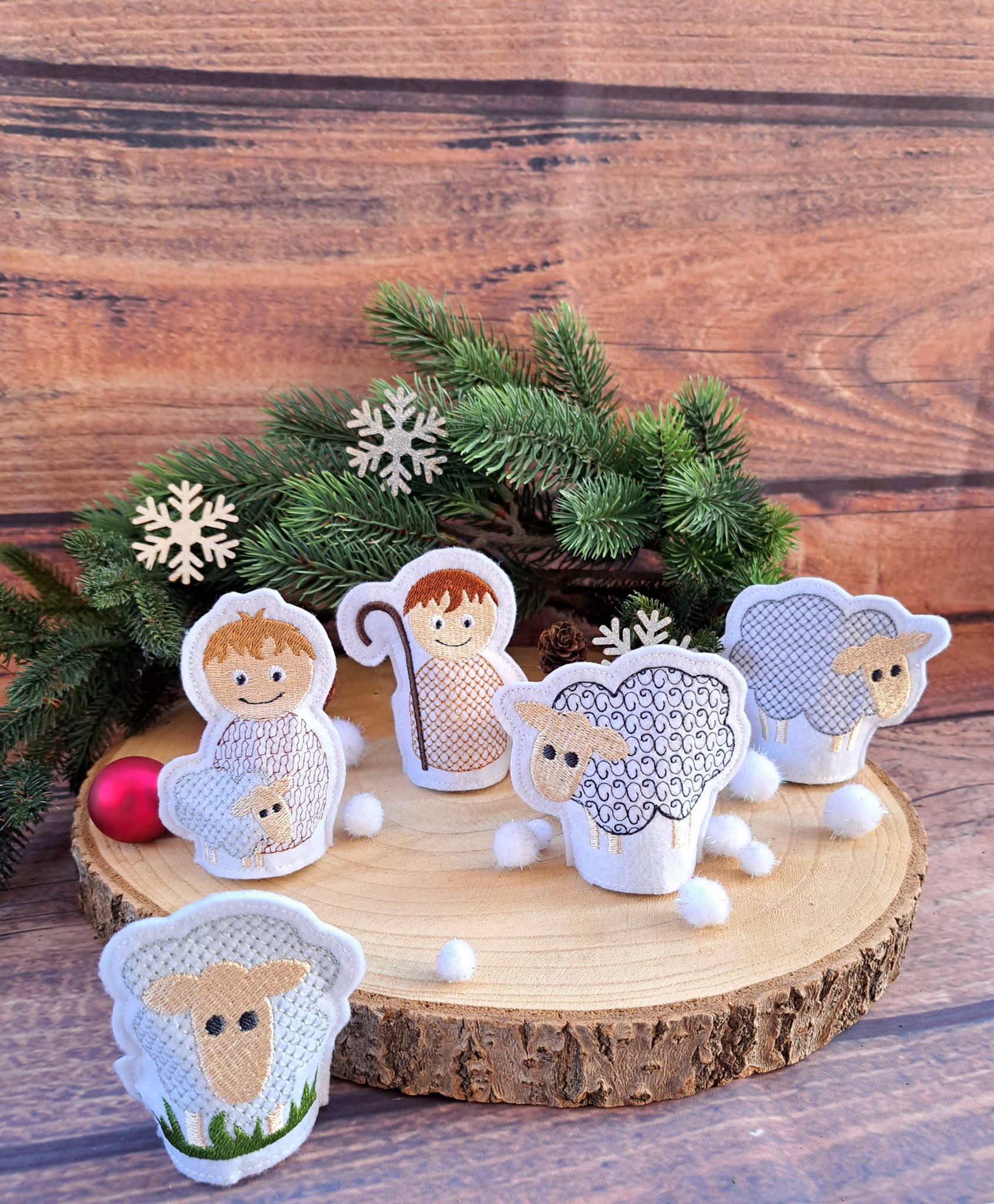 Stickdatei ITH LED Teelicht Cover Krippenfiguren