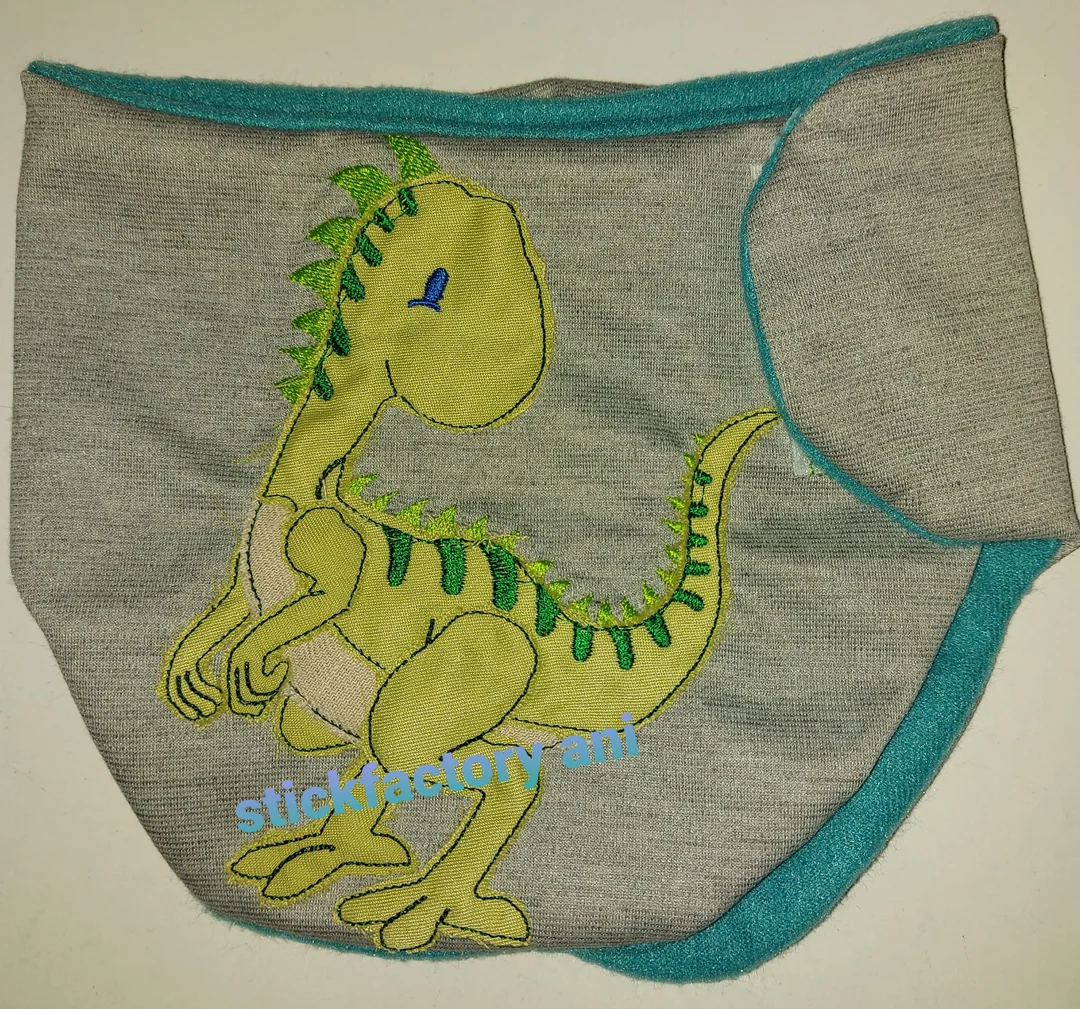 Stickdatei Doodle Applikation Dinos