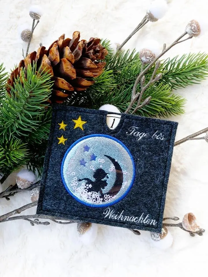 Stickdatei ITH ...Tage bis Weihnachten / Adventkalender