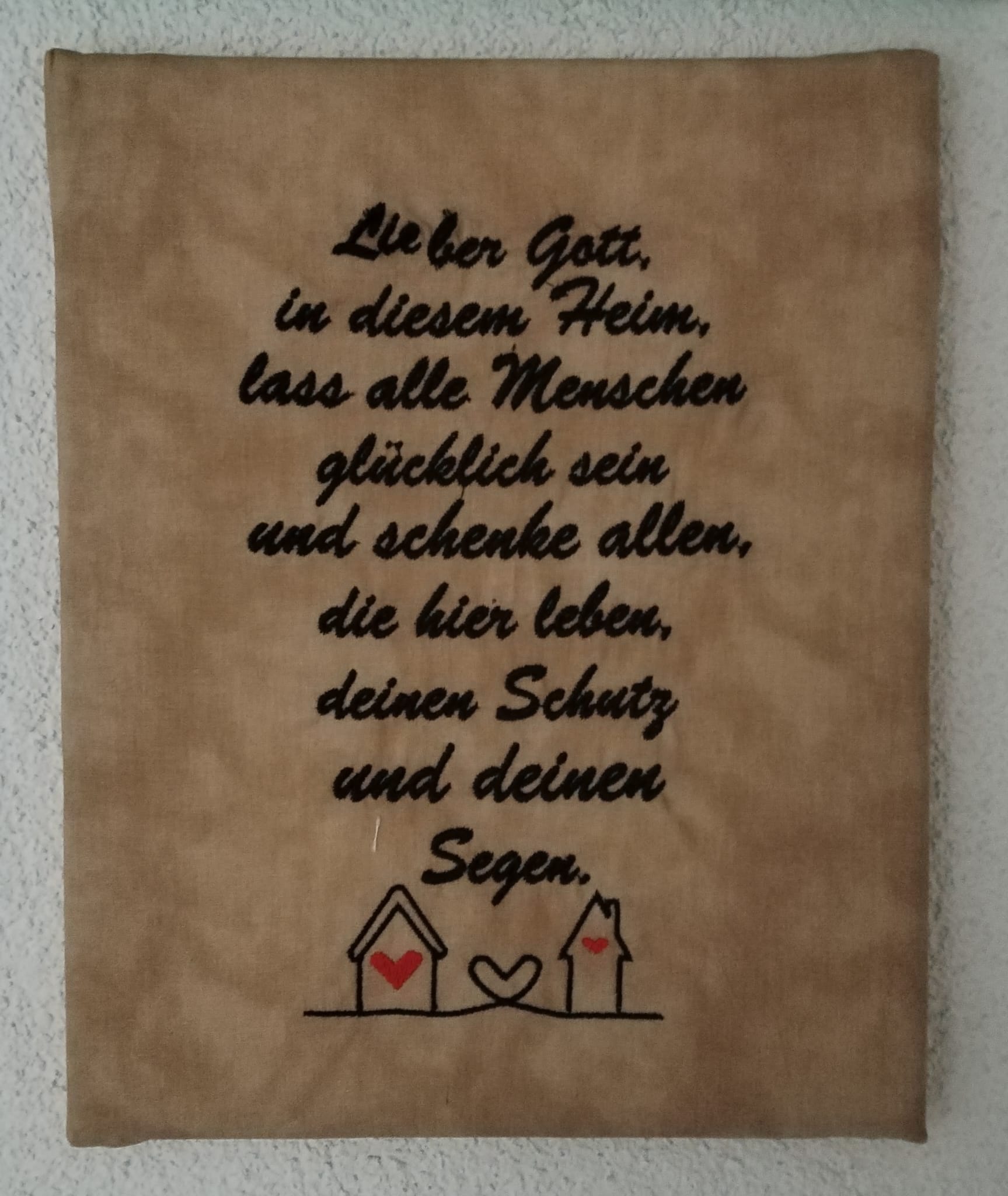 Stickdatei Spruch Gott segne das Heim