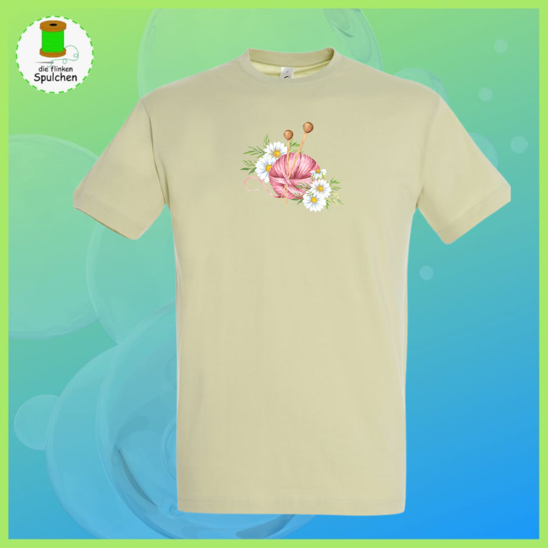 Bügelbild Wolle / Stricken