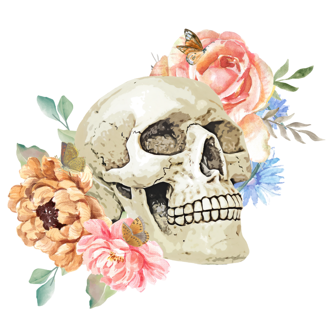 Bügelbild Totenkopf