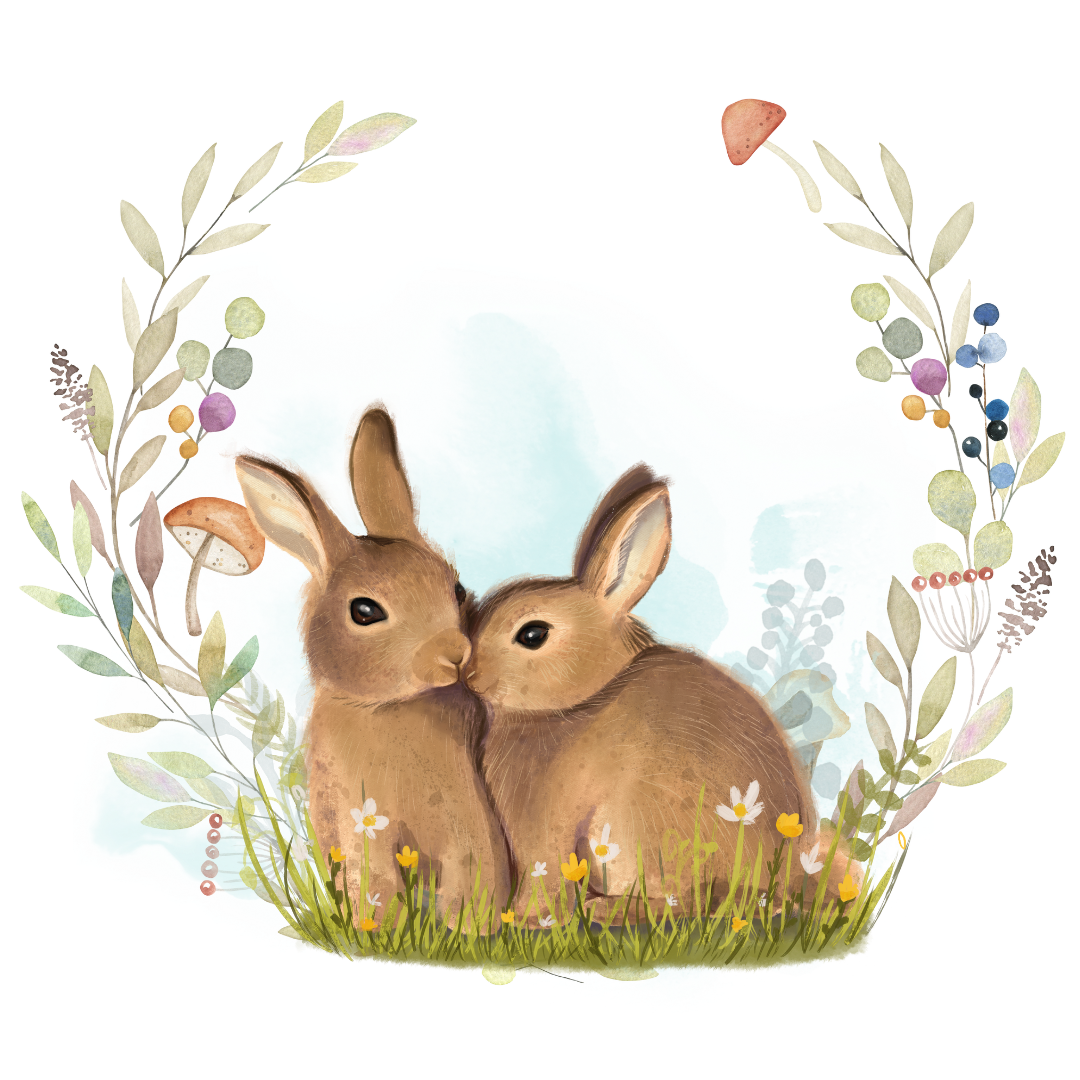 Bügelbild Hase