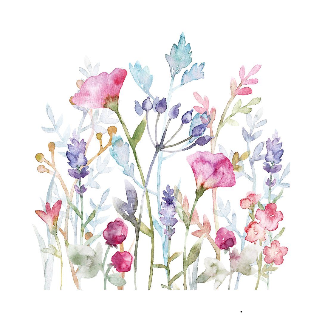 Bügelbild Blumen