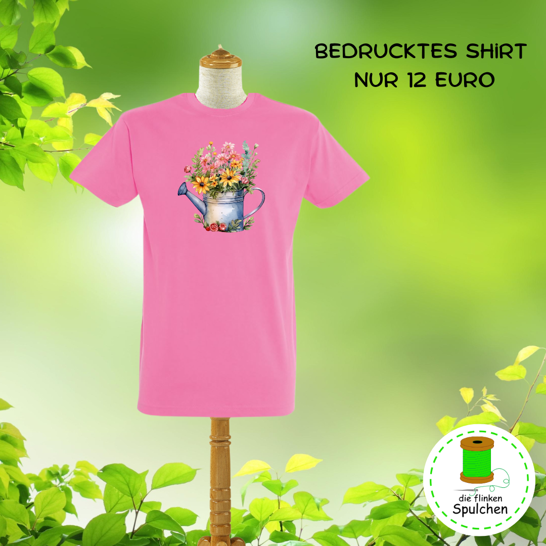 Bügelbild Gießkanne