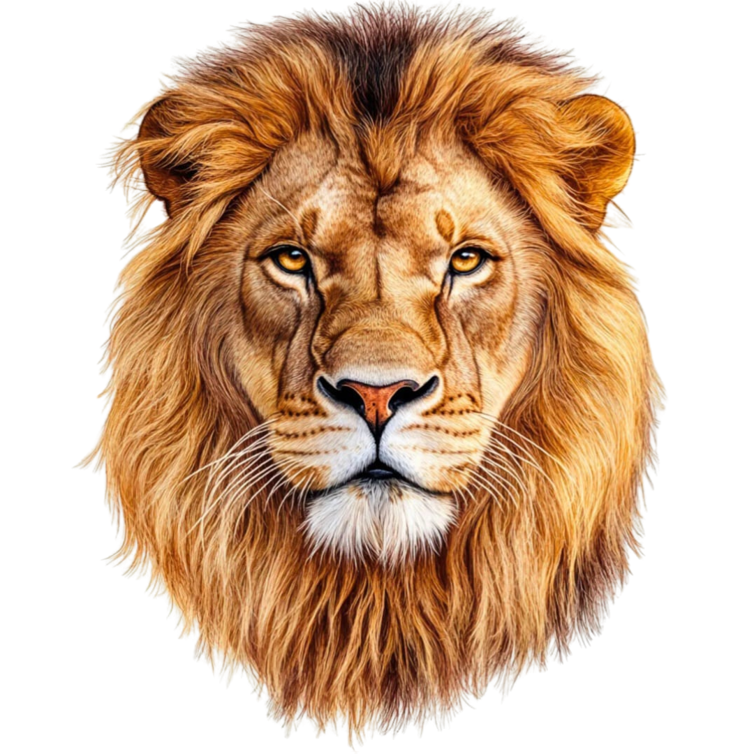 Bügelbild Löwe