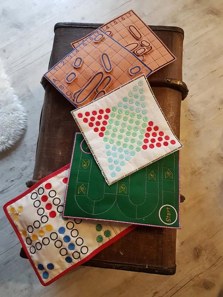 Stickdatei ITH Brett - Spiele Set 16x26cm