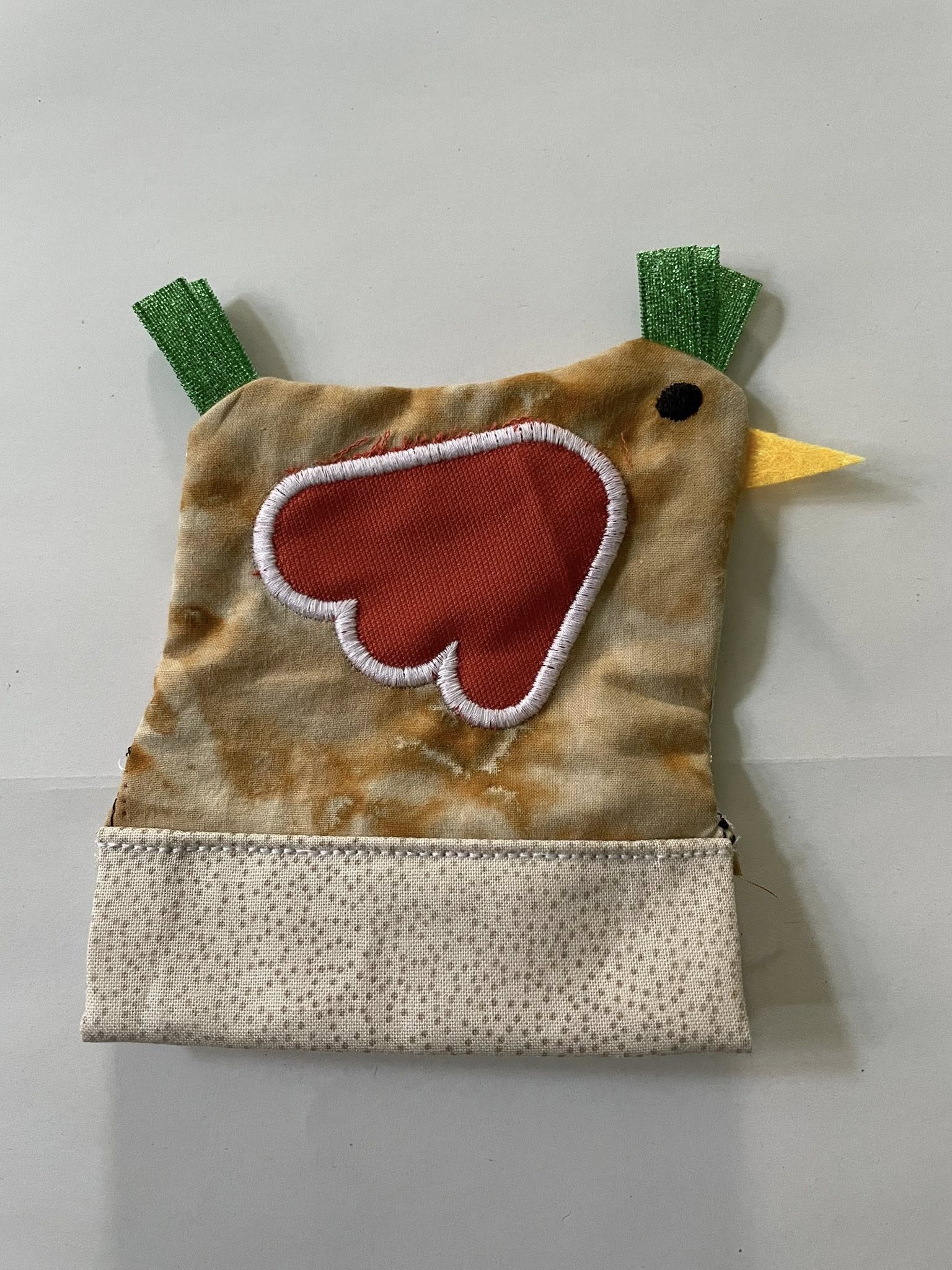 Stickdatei ITH Huhn Verstecker Beutel