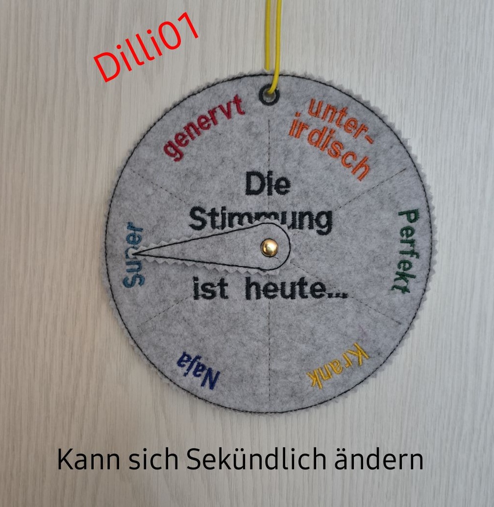 Stickdatei ITH Stimmungsrad