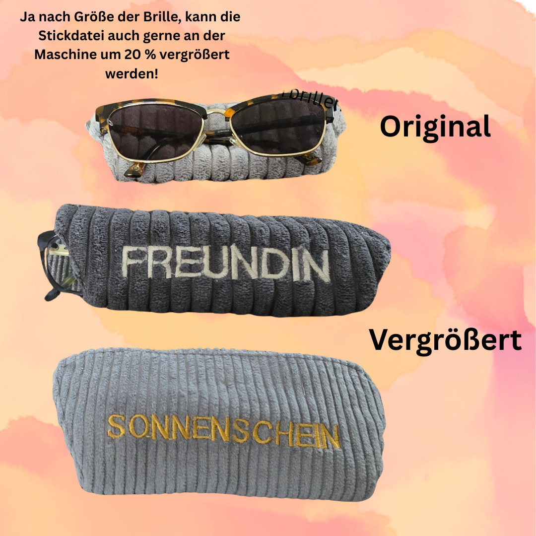 Stickdatei ITH Brillen Aufbewahrung