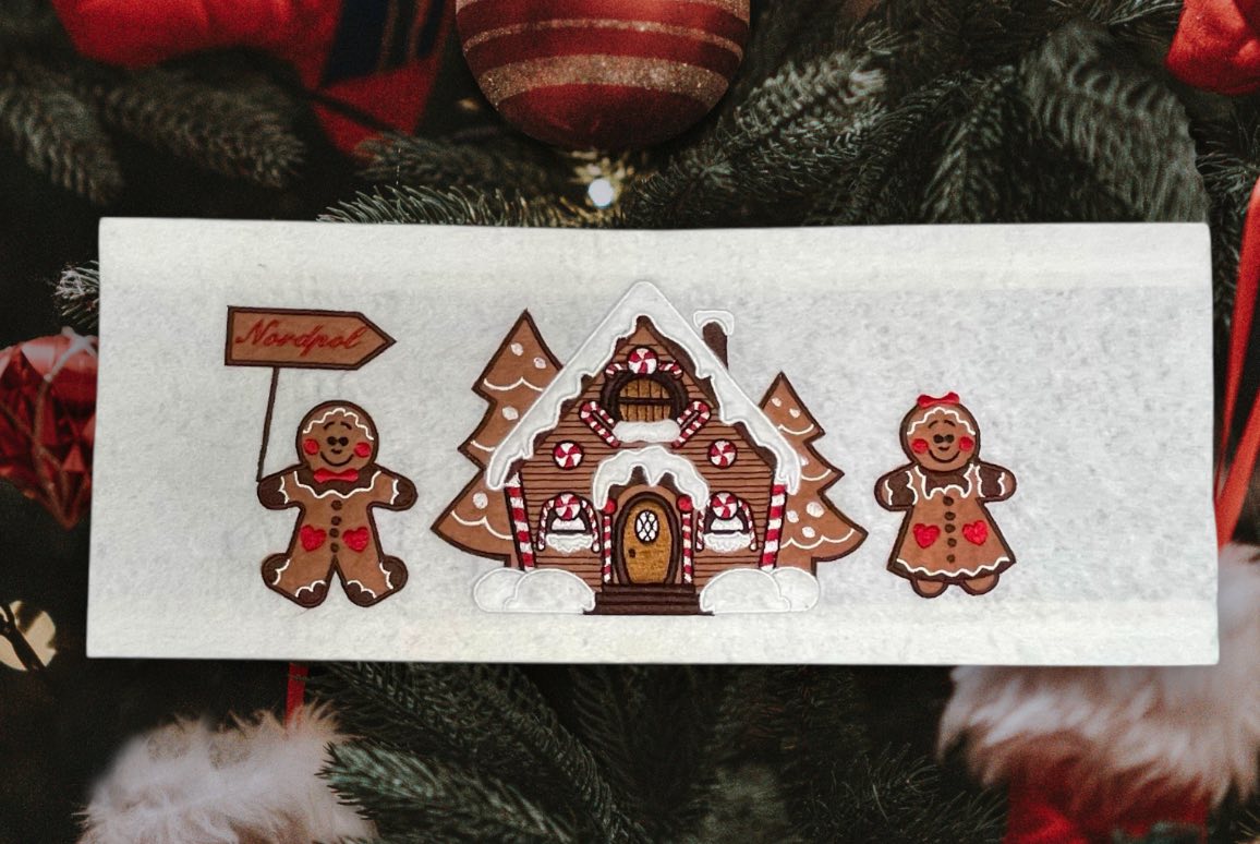 Stickdatei Appli Lebkuchenfiguren