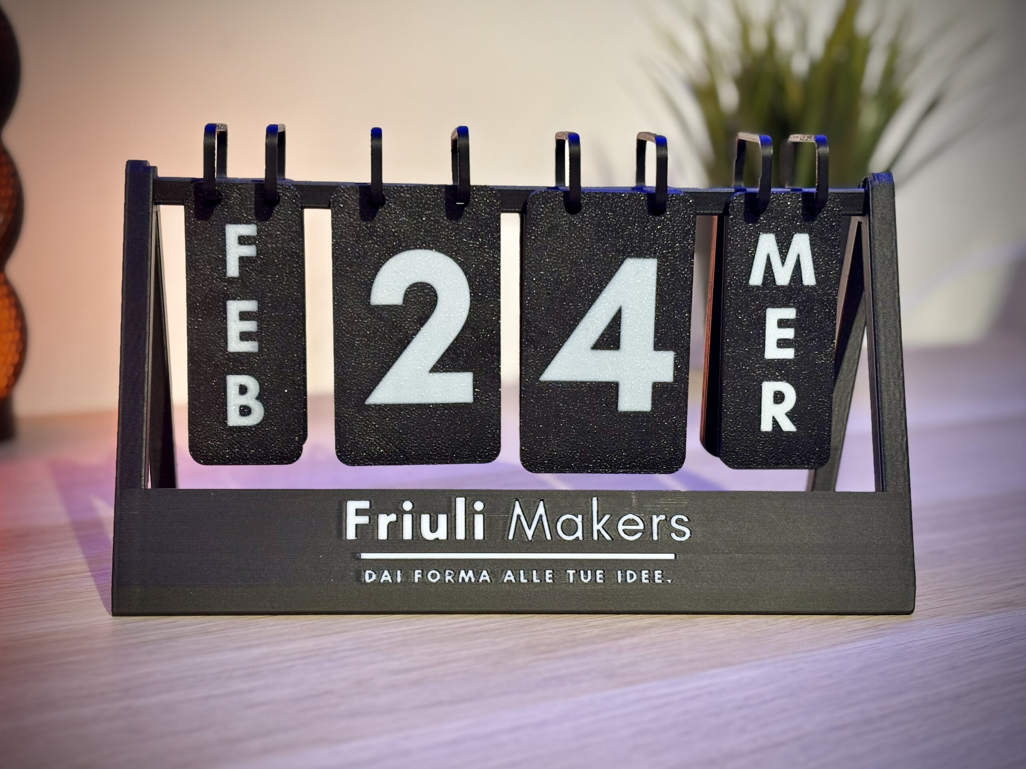 Calendario da Scrivania – File per Stampa 3D