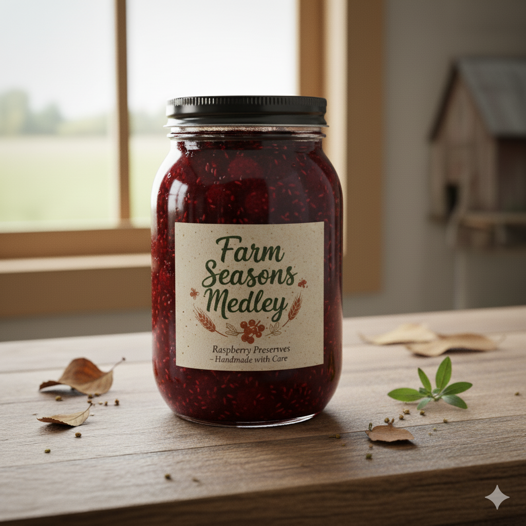 Farm Seasons Medley Raspberry Preserves